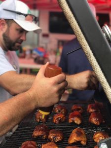 cooking on a grill