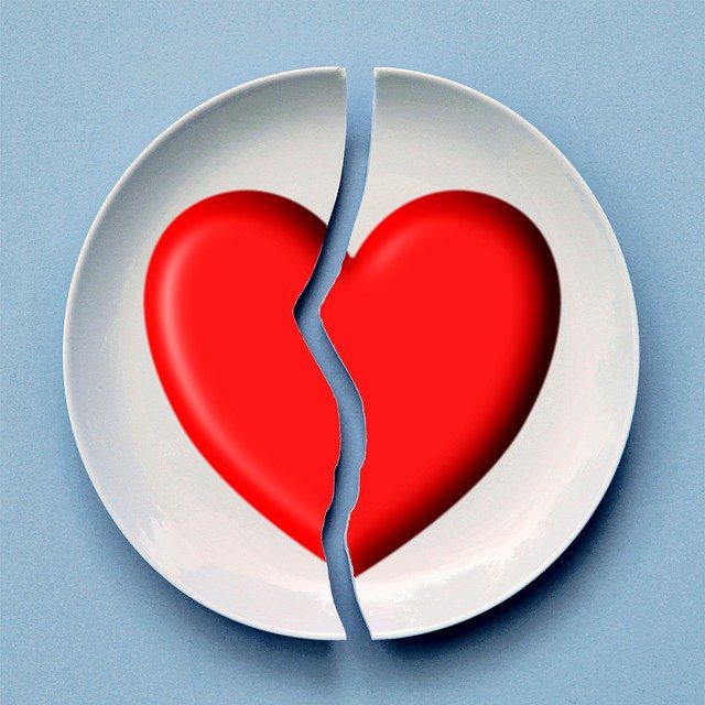 broken heart from divorce